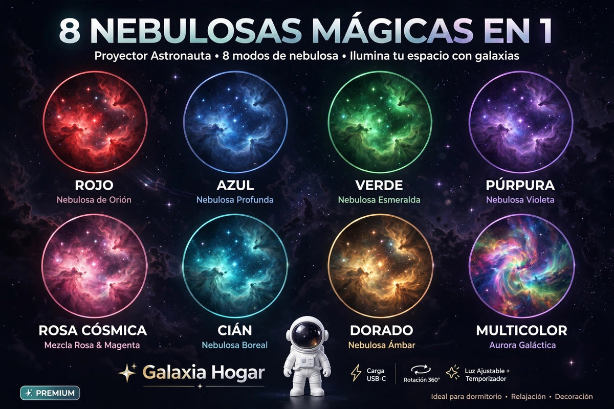 Proyector Galaxia Astronauta - Duerme sin miedo