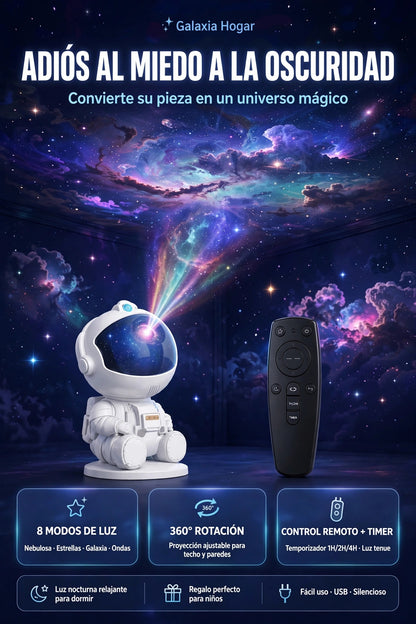 Proyector Galaxia Astronauta - Duerme sin miedo