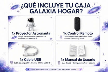 Proyector Galaxia Astronauta - Duerme sin miedo