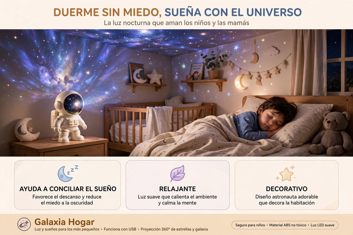 Proyector Galaxia Astronauta - Duerme sin miedo
