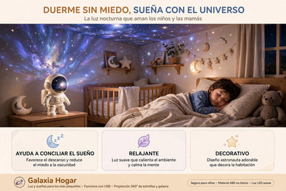 Proyector Galaxia Astronauta - Duerme sin miedo